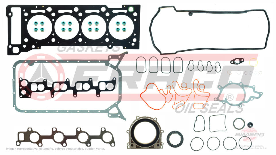 FSX-5440001 - JUEGO DE EMPAQUES PARA MERCEDES BENZ SPRINTER L4 2.1 L DIESEL 16 V. DOHC OM611 OM646 2007-2017