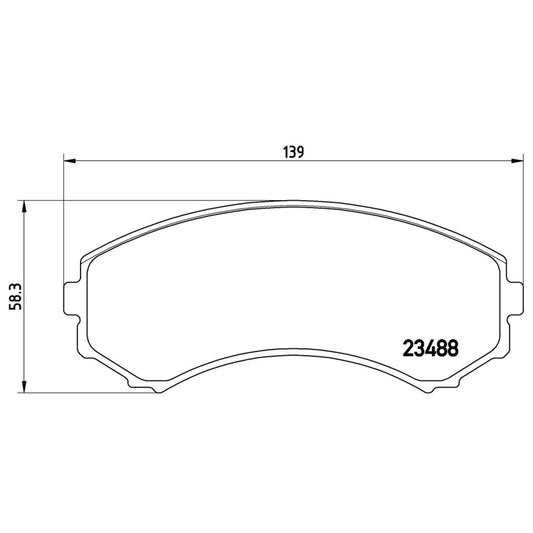 BRE-P54029 - BALATAS DELANTERAS PARA MITSUBISHI ENDEAVOR LIMITED 2004-2011