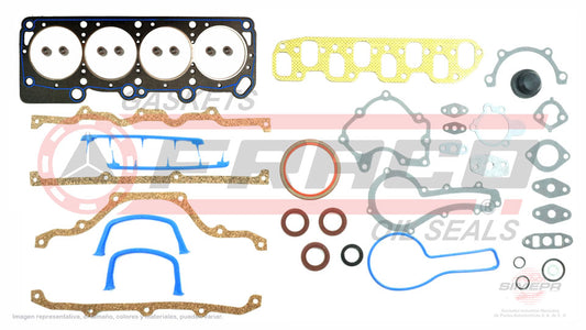 FSX-1140061 - JUEGO DE EMPAQUES PARA CHRYSLER LASER L4 2.2 L 8 V SOHC 1984-1986