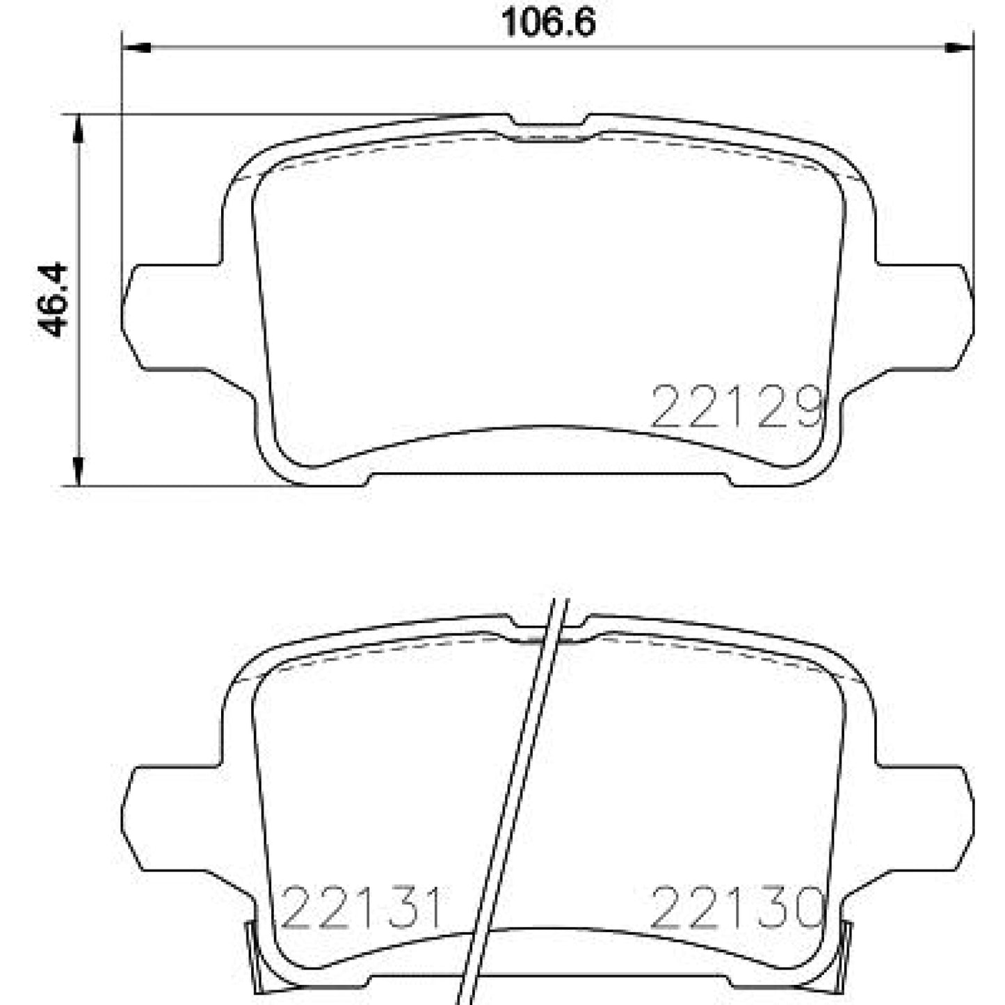 BRE-P59090 - BALATAS TRASERAS PARA CHEVROLET CRUZE LS 2016-2016