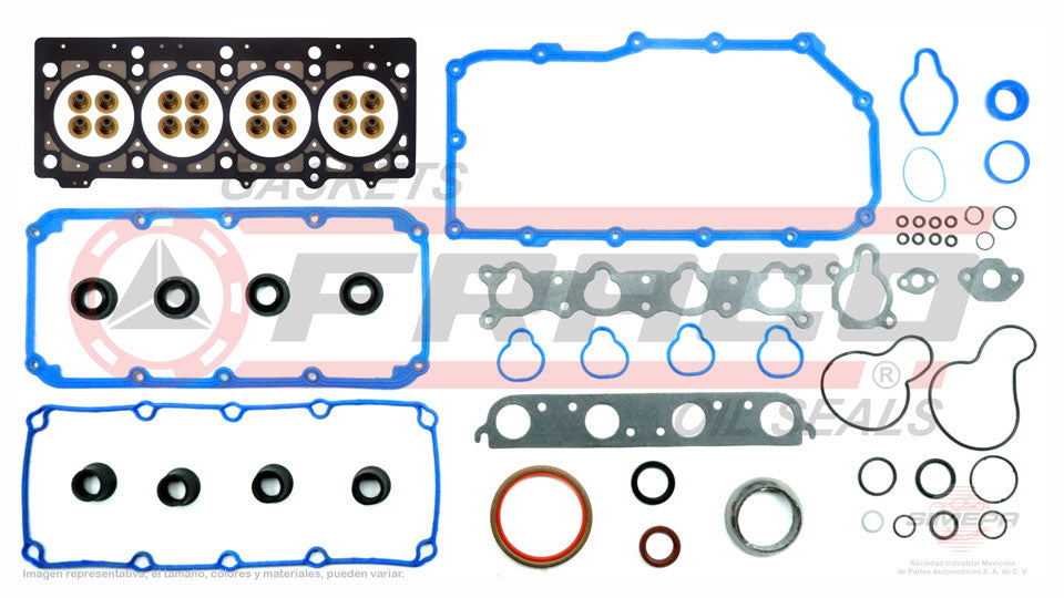 FSX-1140050 - JUEGO DE EMPAQUES PARA DODGE NEON L4 2.0 L SOHC 16 V. ECB SOHC VIN CF  1995-1999