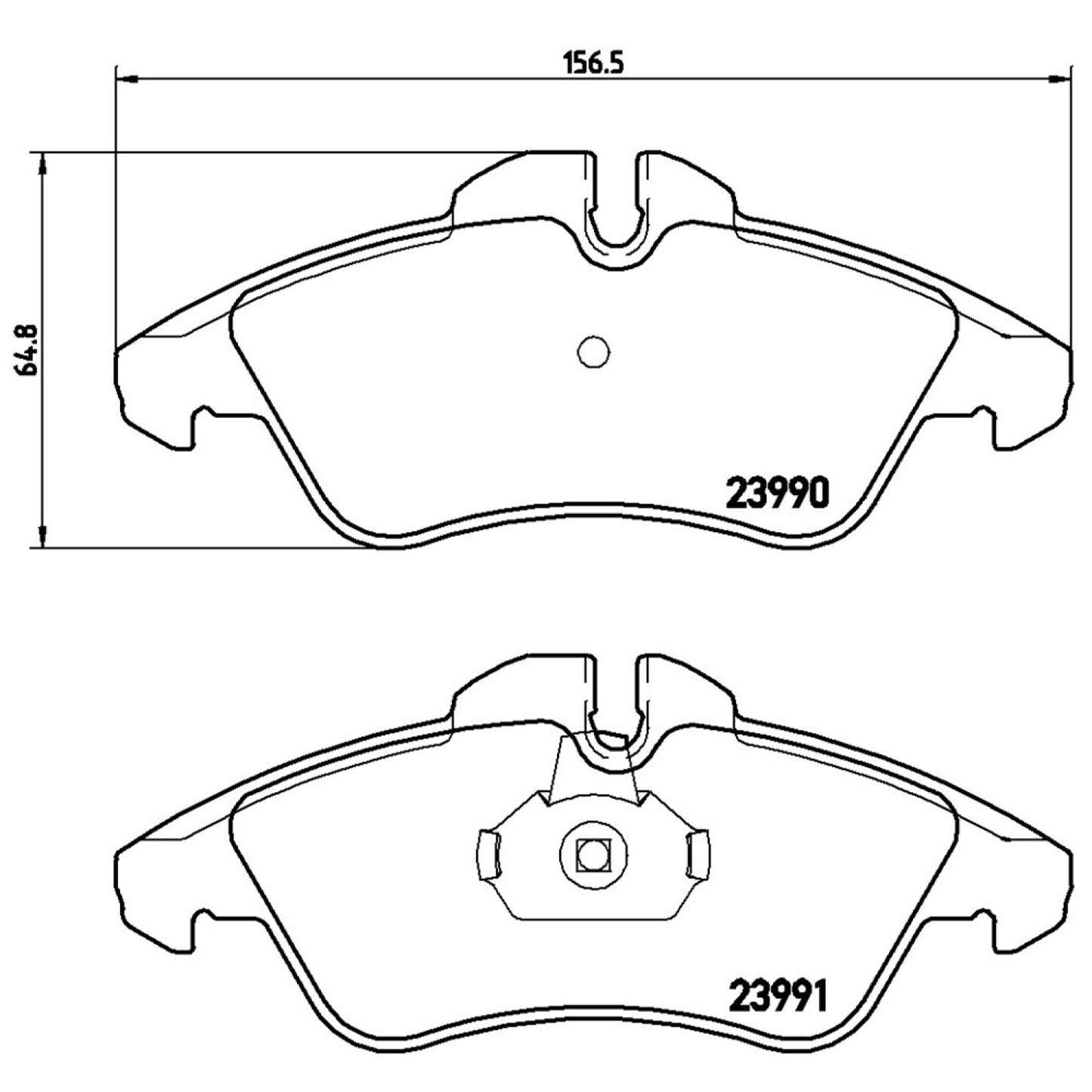 BRE-P50080 - BALATAS DELANTERAS PARA MERCEDES-BENZ CLK63 AMG BASE 2008-2008