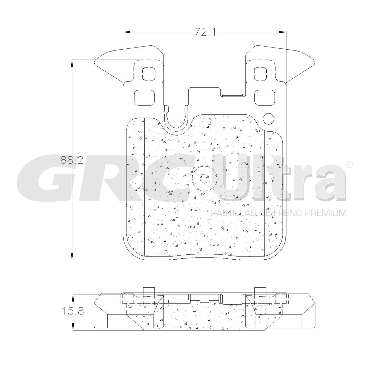 GMD1656 - BALATAS SEMIMETALICAS TRASERAS PARA BMW 120I M SPORT 2012-2021