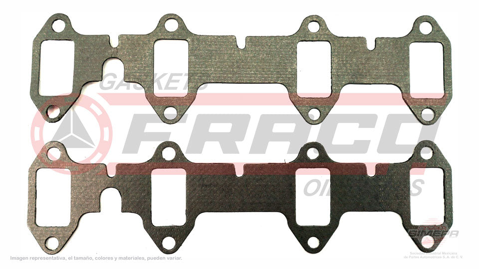 MEX-2682110 - EMPAQUE MULTIPLE DE ESCAPE PARA FORD 300 V8 5.8 L 16 V. OHV 1963