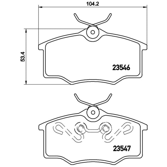 BRE-P59034 - BALATAS DELANTERAS PARA CHEVROLET CHEVY PICKUP BASE 1999-2003