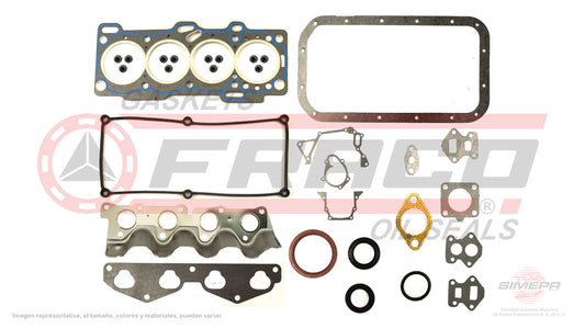 FSX-3640011-1 - JUEGO DE EMPAQUES PARA DODGE ATOS L4 1.1 L 12 V. SOHC G4HD 2006-2012