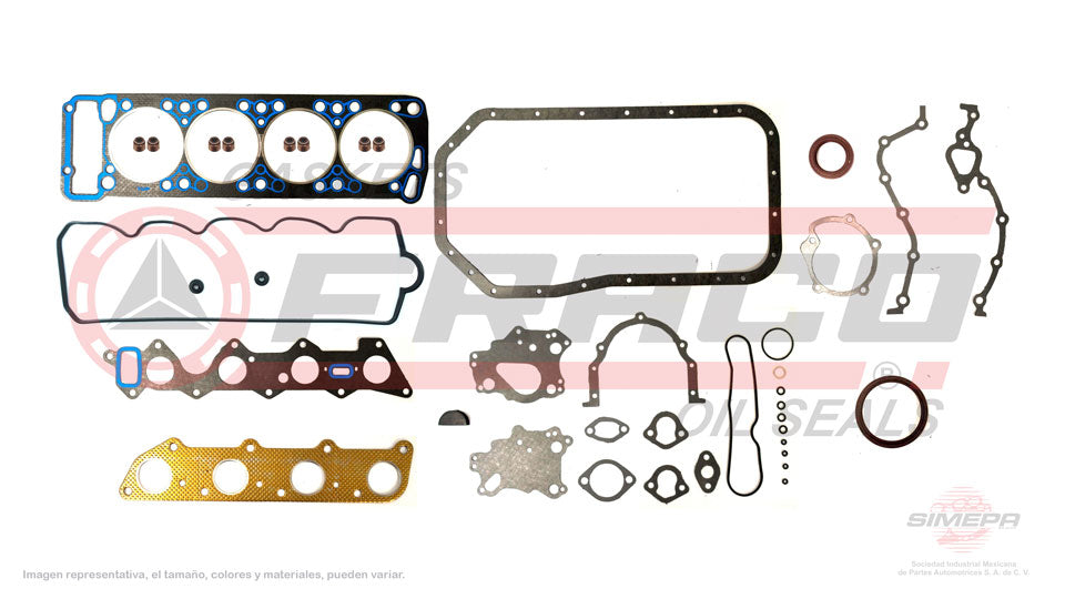 FSX-5540340 - JUEGO DE EMPAQUES PARA CHRYSLER CONQUEST L4 2.6 L 8 V. SOHC 4G54 G54B 1987-1989