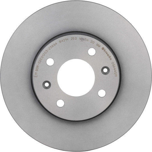 BRE-09.A445.11 - PAR DE DISCOS DE FRENO DELANTEROS PARA DODGE ATTITUDE GL 2006-2011