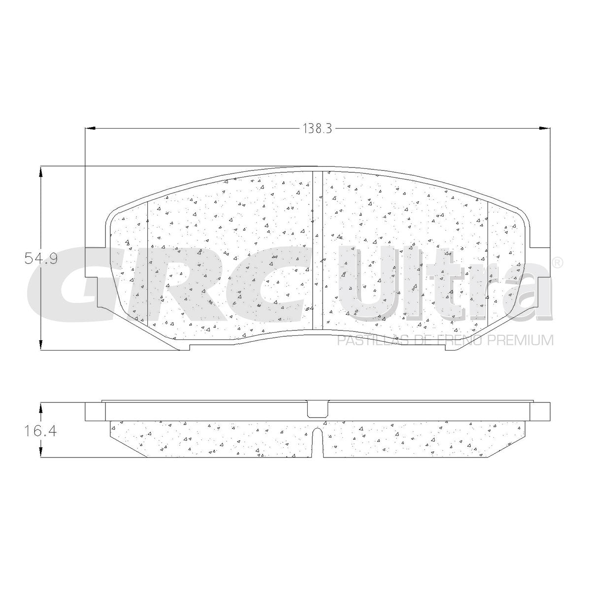 GCD1188 - BALATAS CERAMICAS DELANTERAS PARA SUZUKI GRAND VITARA 2.4L 2009-2012