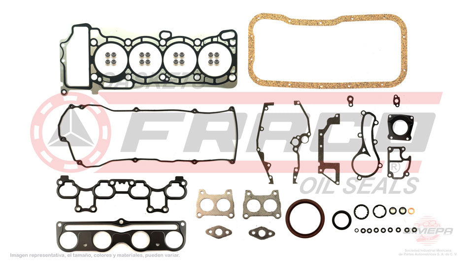 FSX-5840215 - JUEGO DE EMPAQUES PARA NISSAN SENTRA L4 1.8 L 16 V. DOHC QG18DE 2000-2003