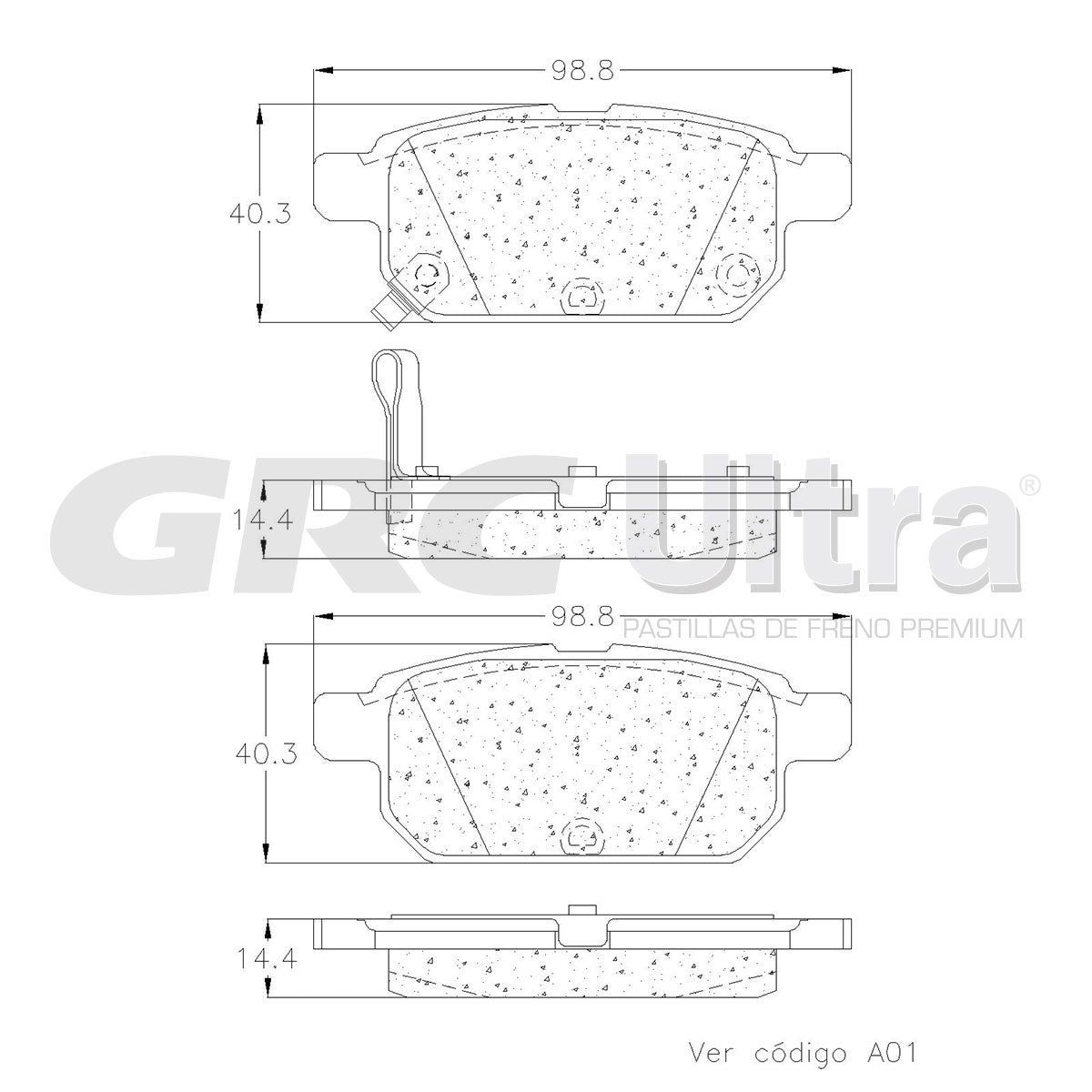 GCD2007 - BALATAS CERAMICAS TRASERAS PARA SUZUKI CIAZ 2016-2020