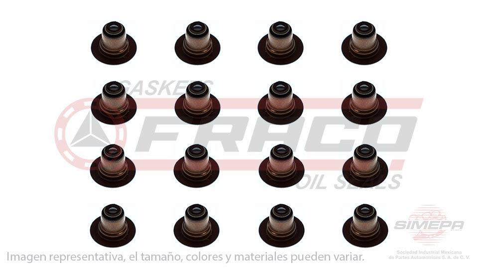 SS-2405-V-16 - SELLOS DE VALVULA POR JUEGOS PARA DODGE NEON L4 2.0 L SOHC 16 V. ECB SOHC VIN CF  1995-2005