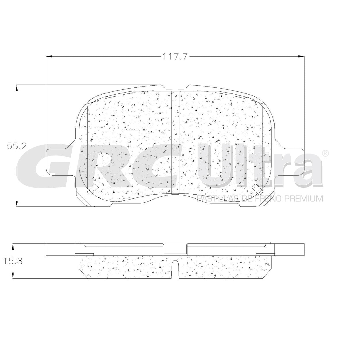 GCD741 - BALATAS CERAMICAS DELANTERAS PARA CHEVROLET PRIZM 1998-2002