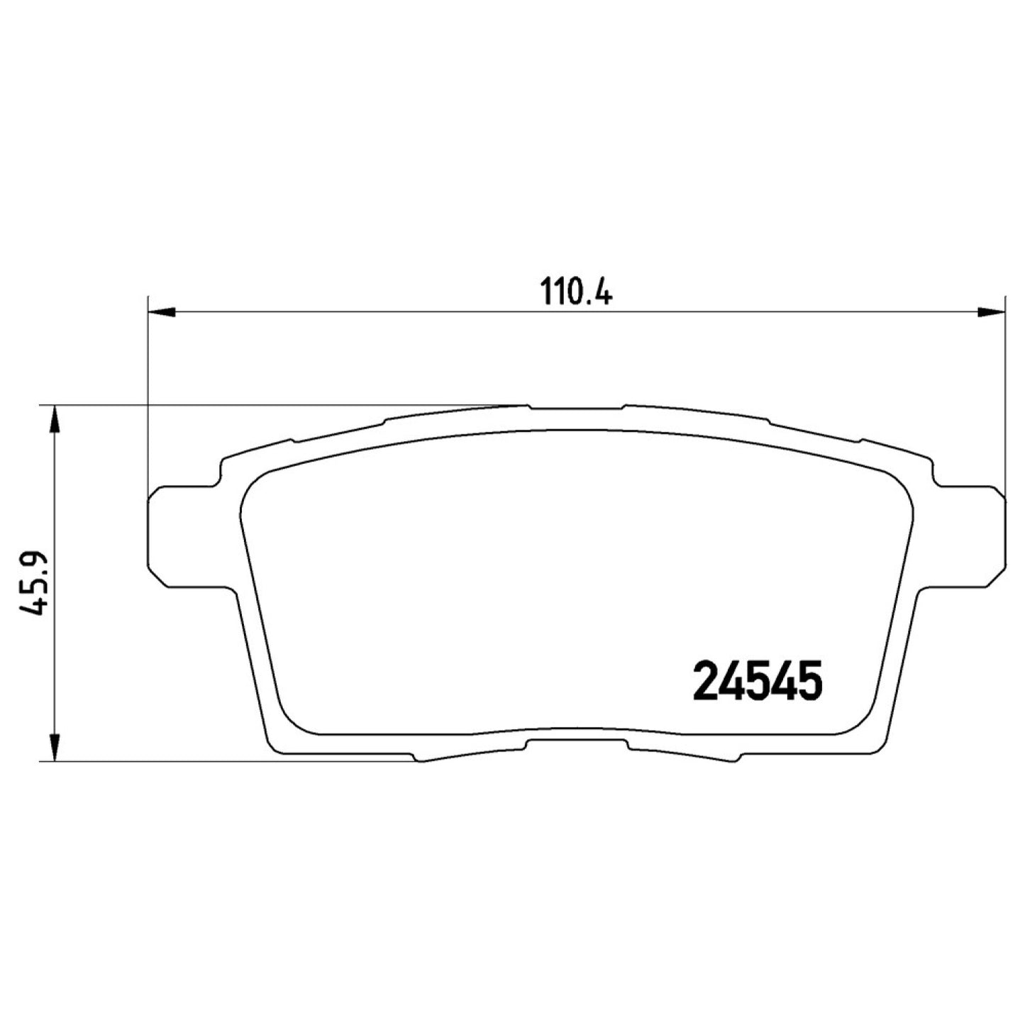 BRE-P49041 - BALATAS TRASERAS PARA FORD EDGE LIMITED 2008-2010
