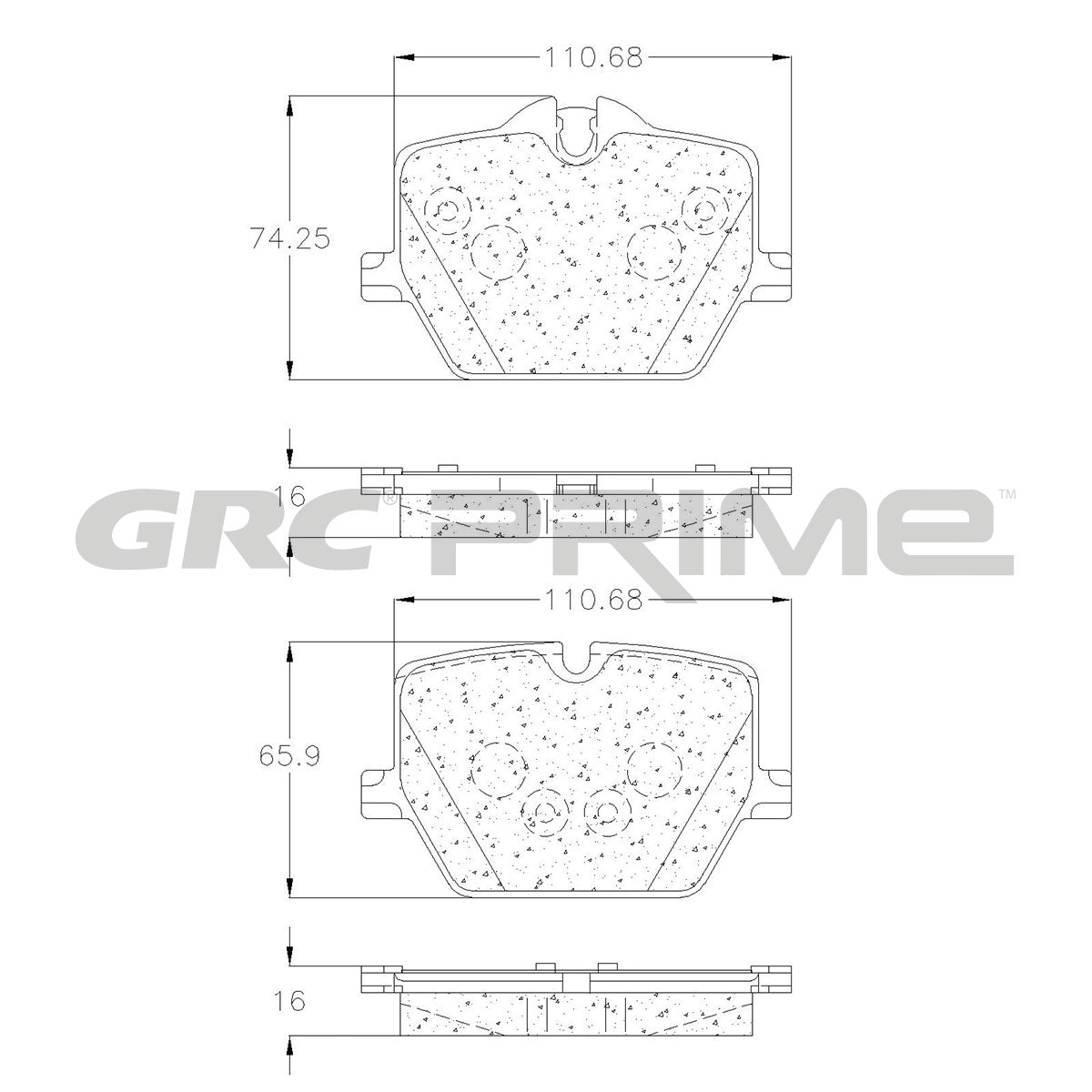 GPRD2220 - BALATAS CERAMICAS TRASERAS PARA BMW 230I 2022-2023