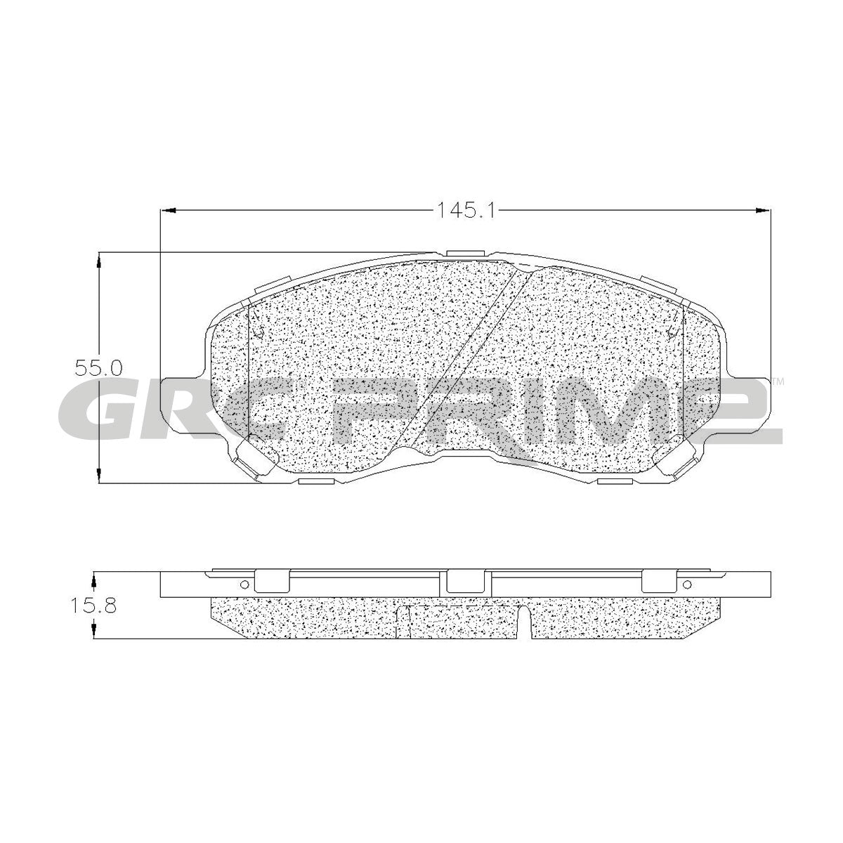 GPRD866 - BALATAS CERAMICAS DELANTERAS PARA CHRYSLER 200 2011-2012