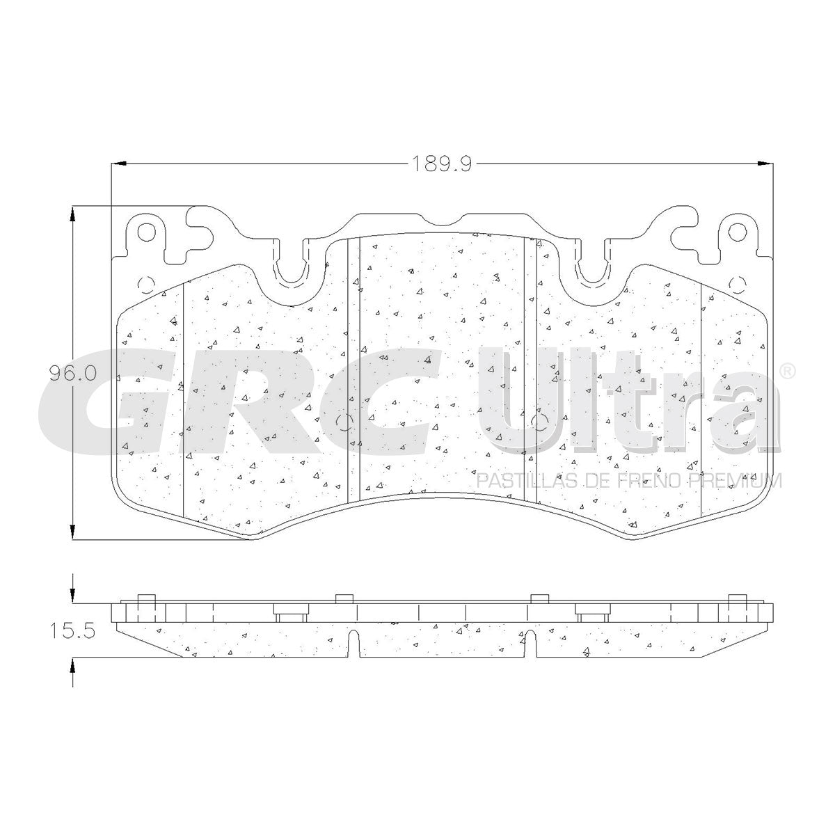 GMD1426 - BALATAS SEMIMETALICAS DELANTERAS PARA LAND ROVER DEFENDER 110 2021-2021