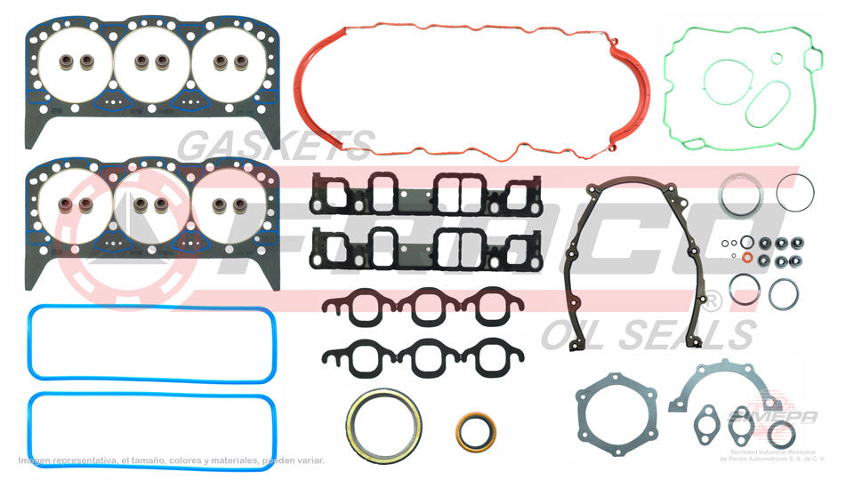 FSX-3062138 - JUEGO DE EMPAQUES PARA CHEVROLET EXPRESS 1500 V6 4.3 L 12 V. OHV VORTEC 262 " 2007-2013