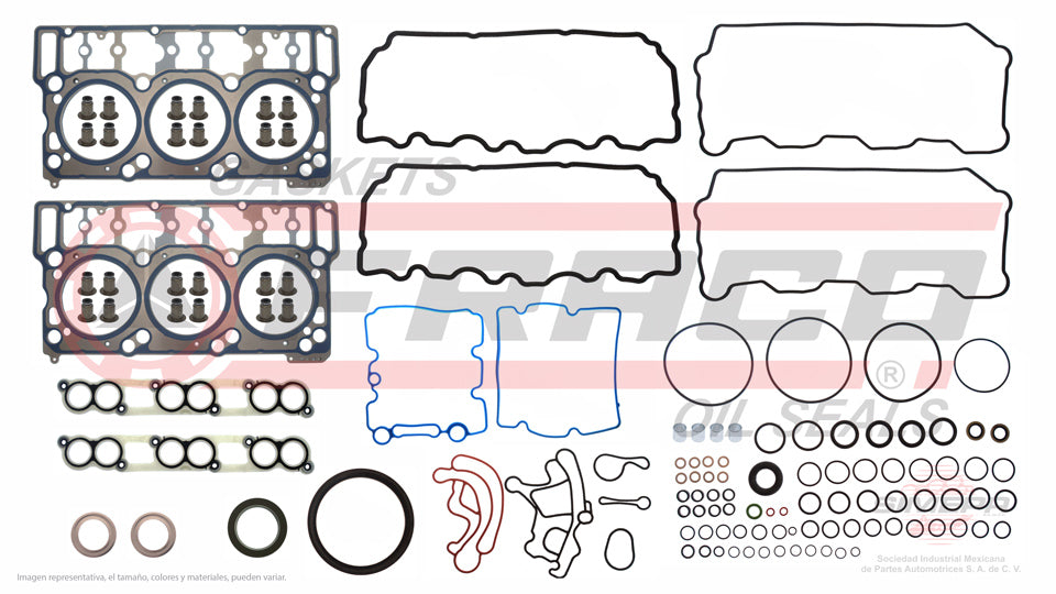 FSX-2662090 - JUEGO DE EMPAQUES PARA INTERNATIONAL CF500 V6 4.5 L DIESEL 16V VT275 POWERSTROKE 2005-2008