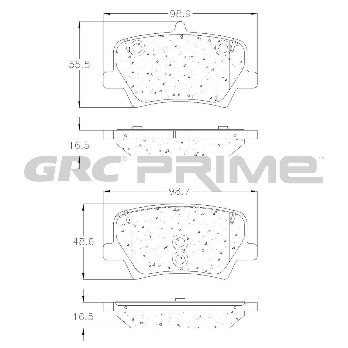 GPRD2136 - BALATAS SEMIMETALICAS TRASERAS PARA VOLVO XC40 T4 INSCRIPTION 2021-2022
