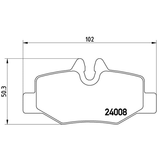 BRE-P50051 - BALATAS TRASERAS PARA MERCEDES-BENZ VITO BASE 2009-2013