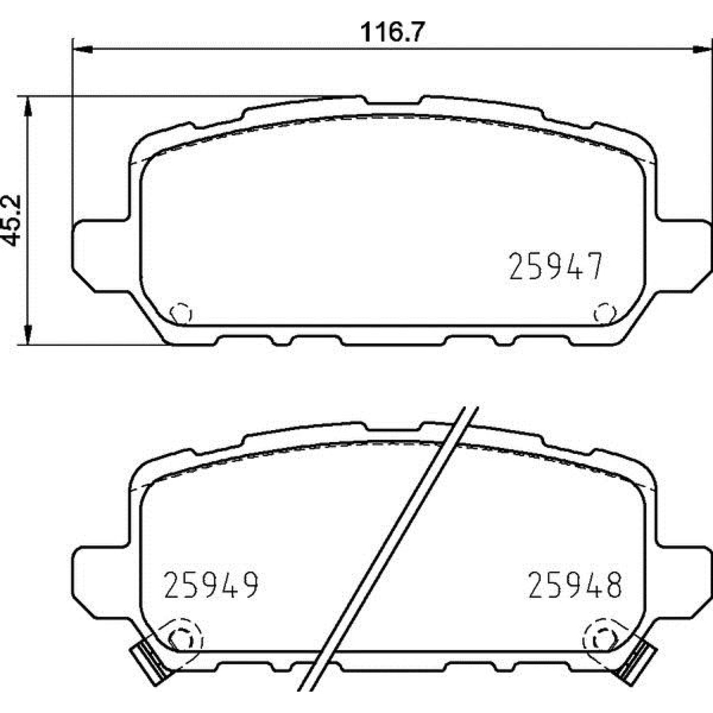 BRE-P28090 - BALATAS TRASERAS PARA HONDA HR-V 1 MILLION EDITION 2019-2019