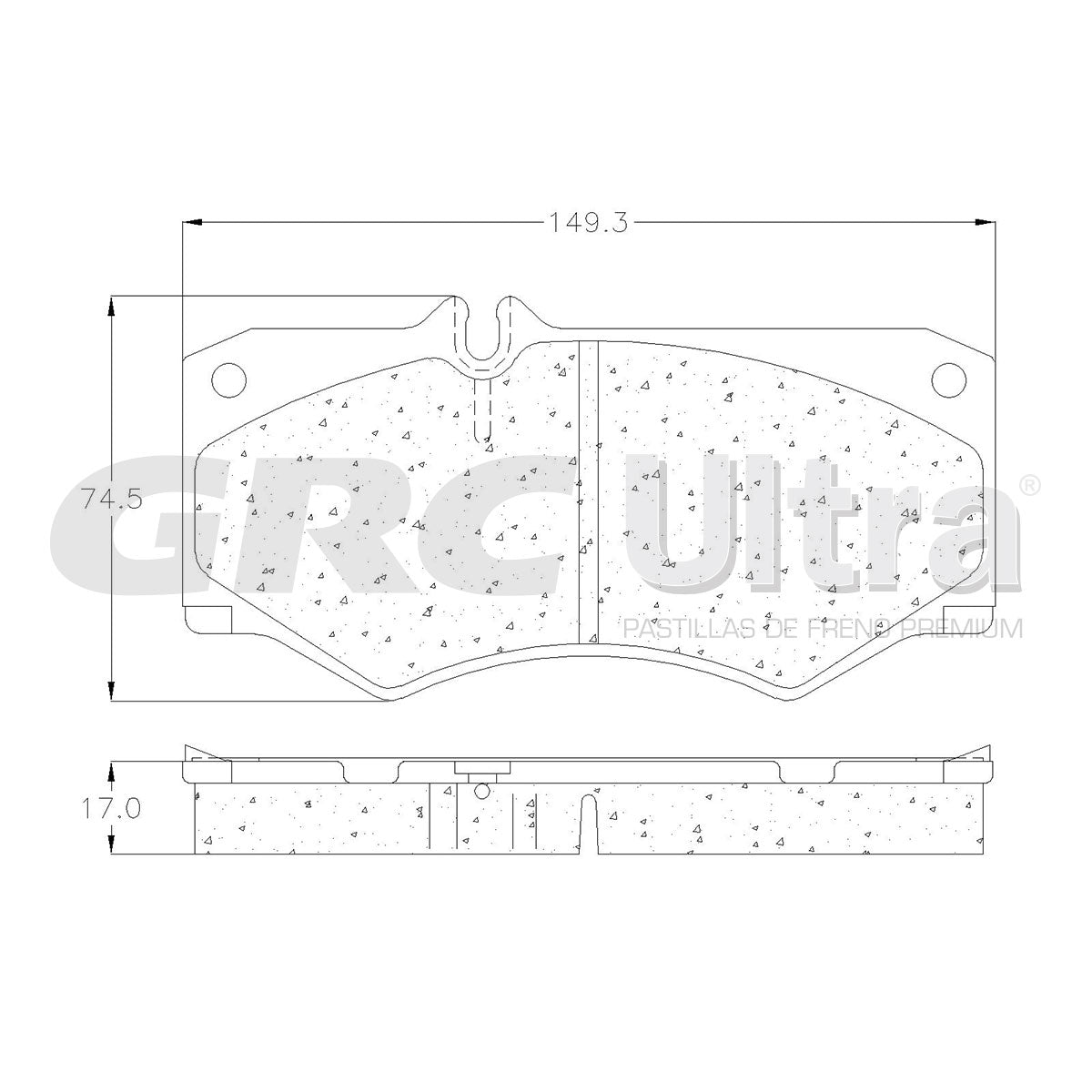 GMD1580 - BALATAS SEMIMETALICAS DELANTERAS PARA MERCEDES-BENZ G500 1999-2020