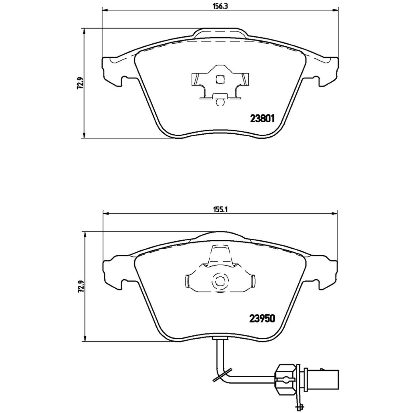 BRE-P85097 - BALATAS DELANTERAS PARA AUDI A4 AVANT 2004-2004