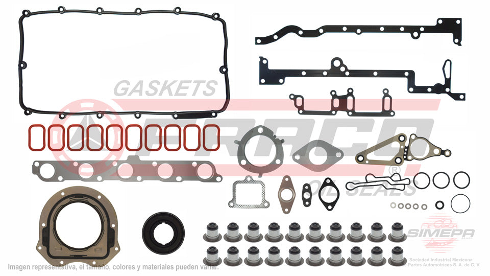 FSX-2650005WHG - JUEGO DE EMPAQUES PARA FORD RANGER 3.2 L DIESEL L5 20 V DOHC SAFA ENSA 2011-2020