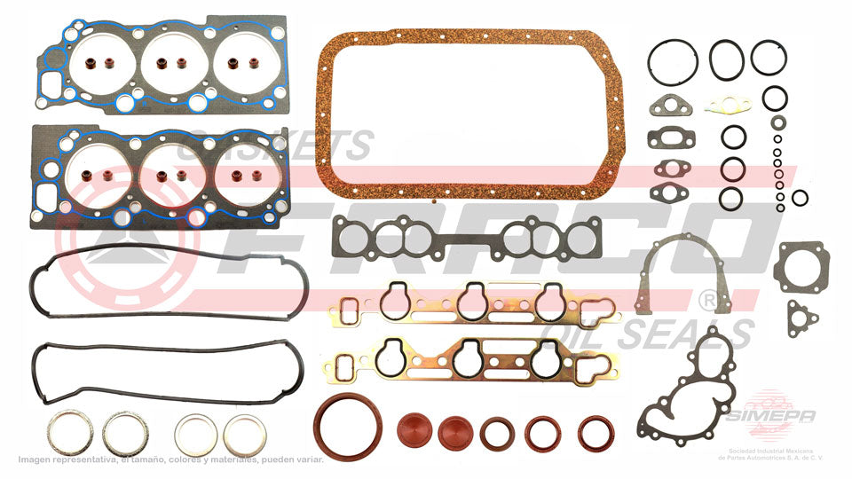 FSX-8062010 - JUEGO DE EMPAQUES PARA TOYOTA 4RUNNER V6 3.0 L 12 V. SOHC 3VZE 1988-1995
