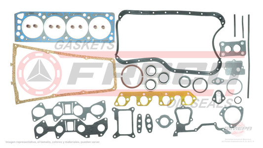 FSX-2640070 - JUEGO DE EMPAQUES PARA FORD COURIER L4 2.3 L SOHC 8 V. 140 CID 1977-1981