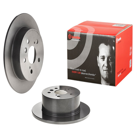 BRE-08.B566.21 - PAR DE DISCOS DE FRENO TRASEROS PARA TOYOTA CAMRY HYBRID LE 2012-2017