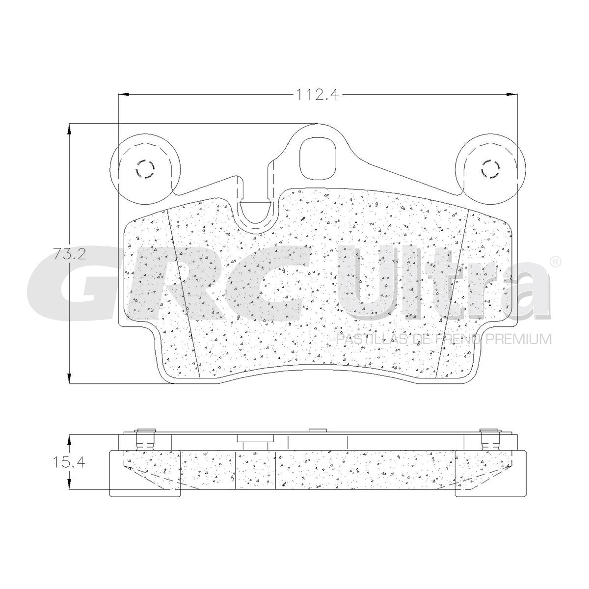 GMD978 - BALATAS SEMIMETALICAS TRASERAS PARA AUDI Q7 3.0L 2010-2010