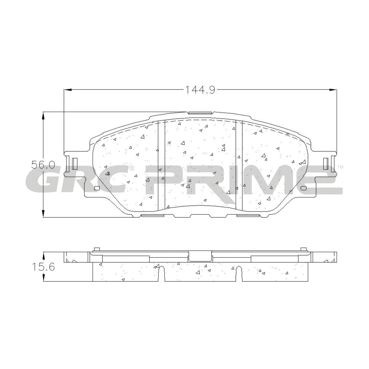 GPRD2058SD - BALATAS SEMIMETALICAS DELANTERAS PARA TOYOTA HILUX 2018-2020