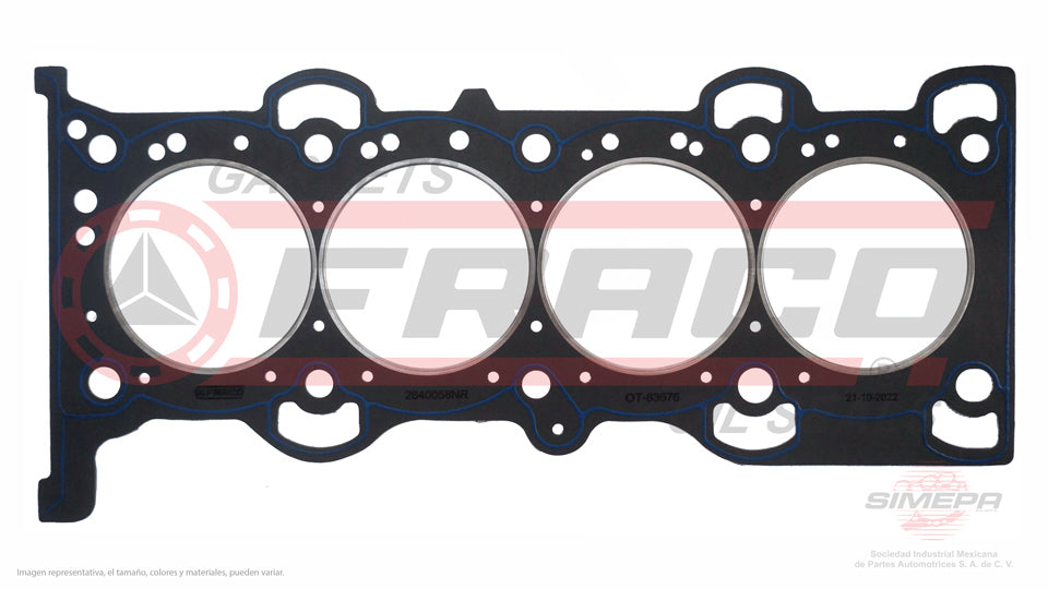 HGX-2640058-NR - EMPAQUE DE CABEZA PARA FORD FOCUS L4 2.0 L 16 V. DOHC 2012-2017