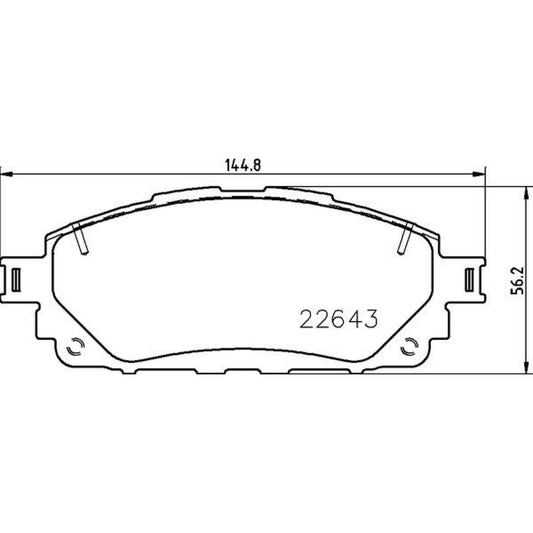BRE-P83170 - BALATAS DELANTERAS PARA TOYOTA HILUX BASE 2019-2019