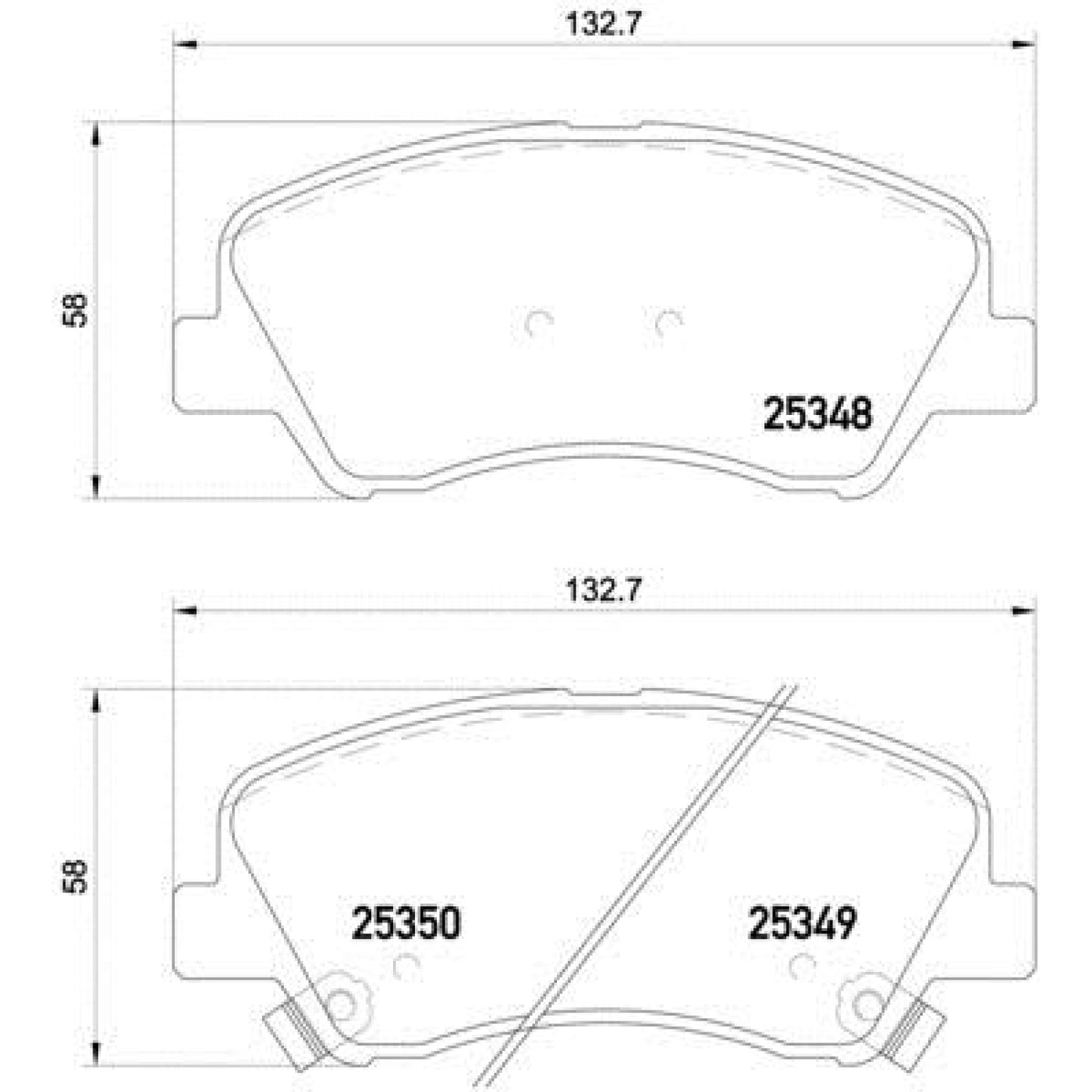 BRE-P18025 - BALATAS DELANTERAS PARA DODGE ATTITUDE GL 2012-2014