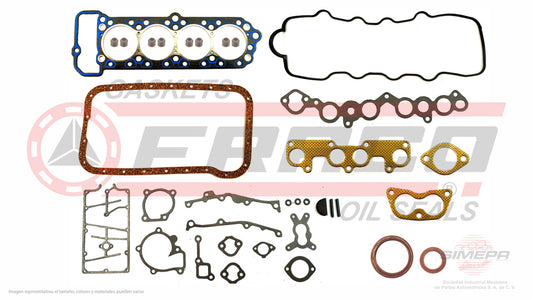 FSX-5340061 - JUEGO DE EMPAQUES PARA MAZDA GLC L4 1.5 L 8 V. SOHC E3 E5 1981-1985