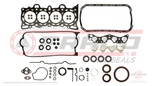 FSX-3540085 - JUEGO DE EMPAQUES PARA HONDA CIVIC L4 1.6 L SOHC 16 V. SOHC D16/Y5Y7Y8 1996-2000