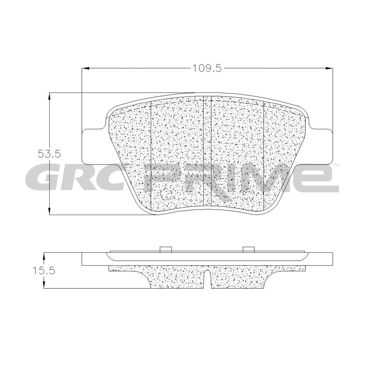 GPRD1456 - BALATAS CERAMICAS TRASERAS PARA AUDI A3 BASE 2012-2012