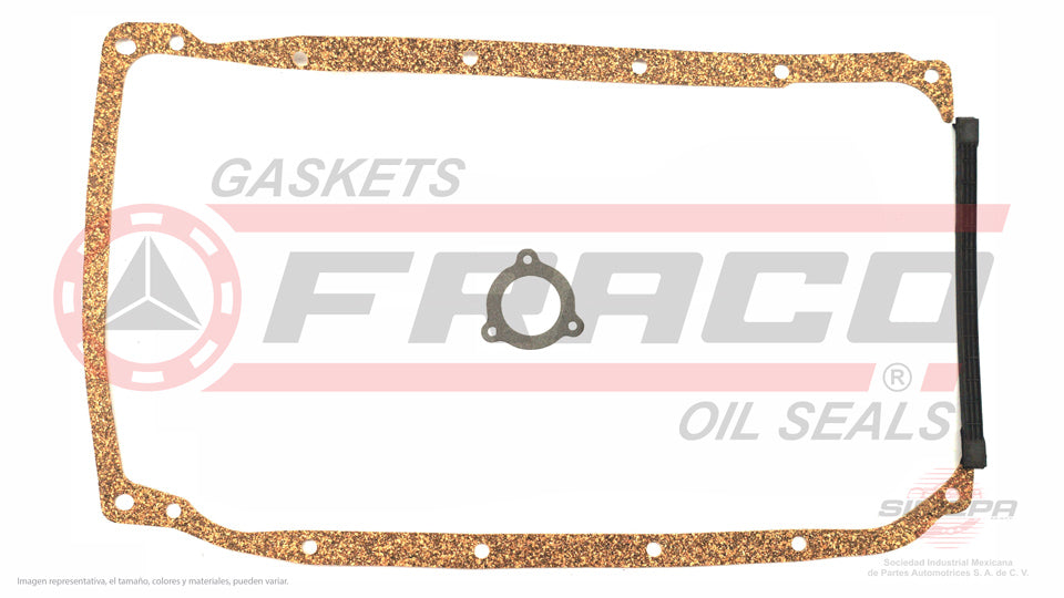 OSX-3040060 - EMPAQUE DE CARTER PARA CHEVROLET CAVALIER L4 2.2 L. 8 V OHV 1998-2002