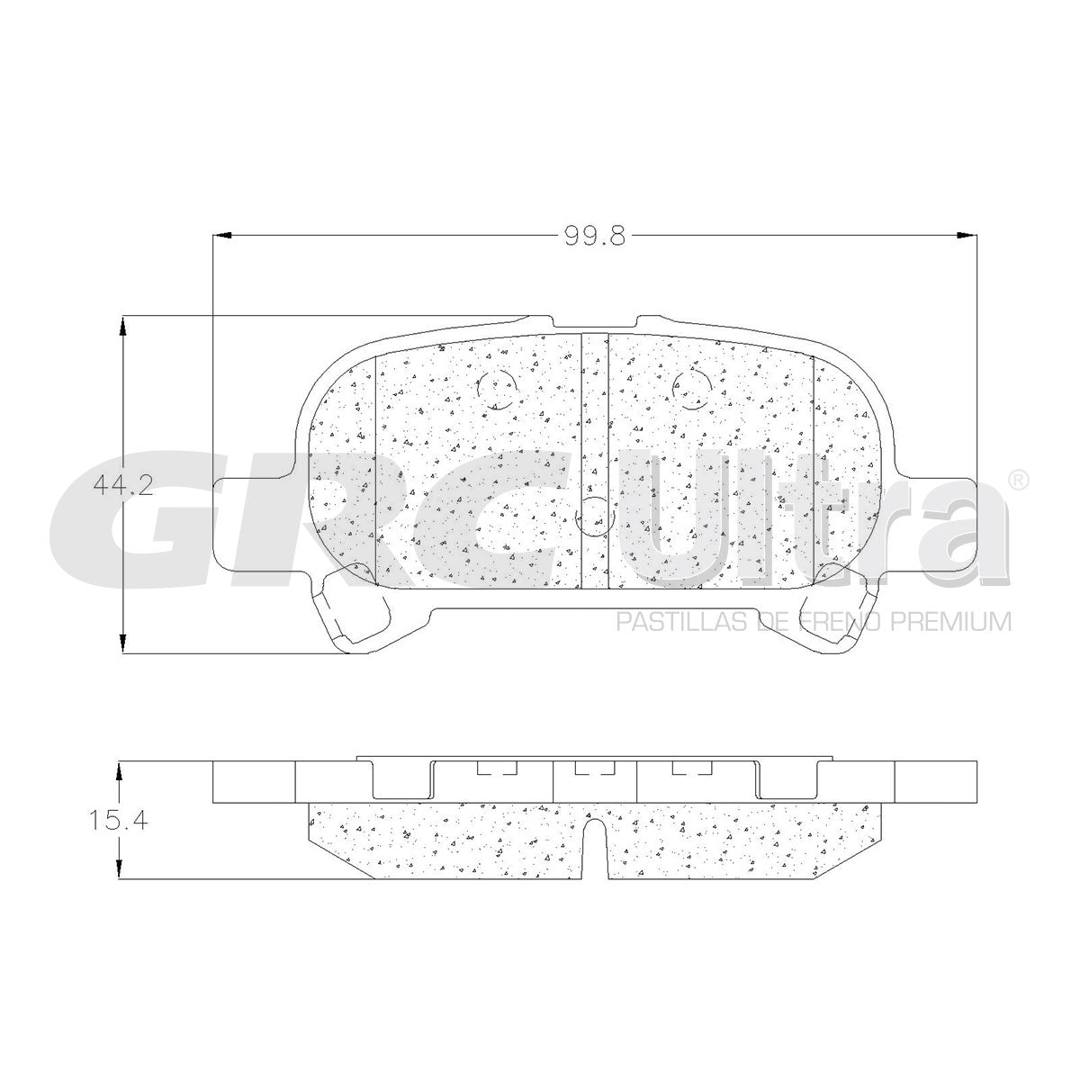 GCD828 - BALATAS CERAMICAS TRASERAS PARA TOYOTA AVALON 2000-2007