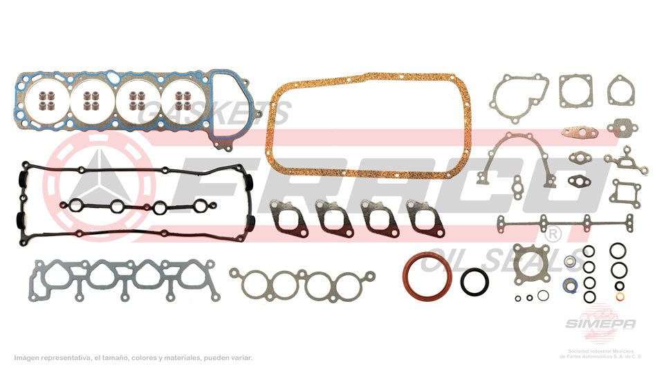 FSX-5840305 - JUEGO DE EMPAQUES PARA NISSAN 240SX L4 2.4 L 16 V. DOHC KA24DE 1995-1998