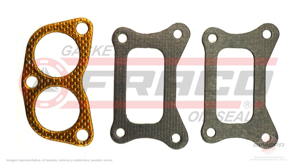 MEX-5840281 - EMPAQUE MULTIPLE DE ESCAPE PARA NISSAN 200SX L4 2.0 L 8 V. SOHC Z20E 1980-1981