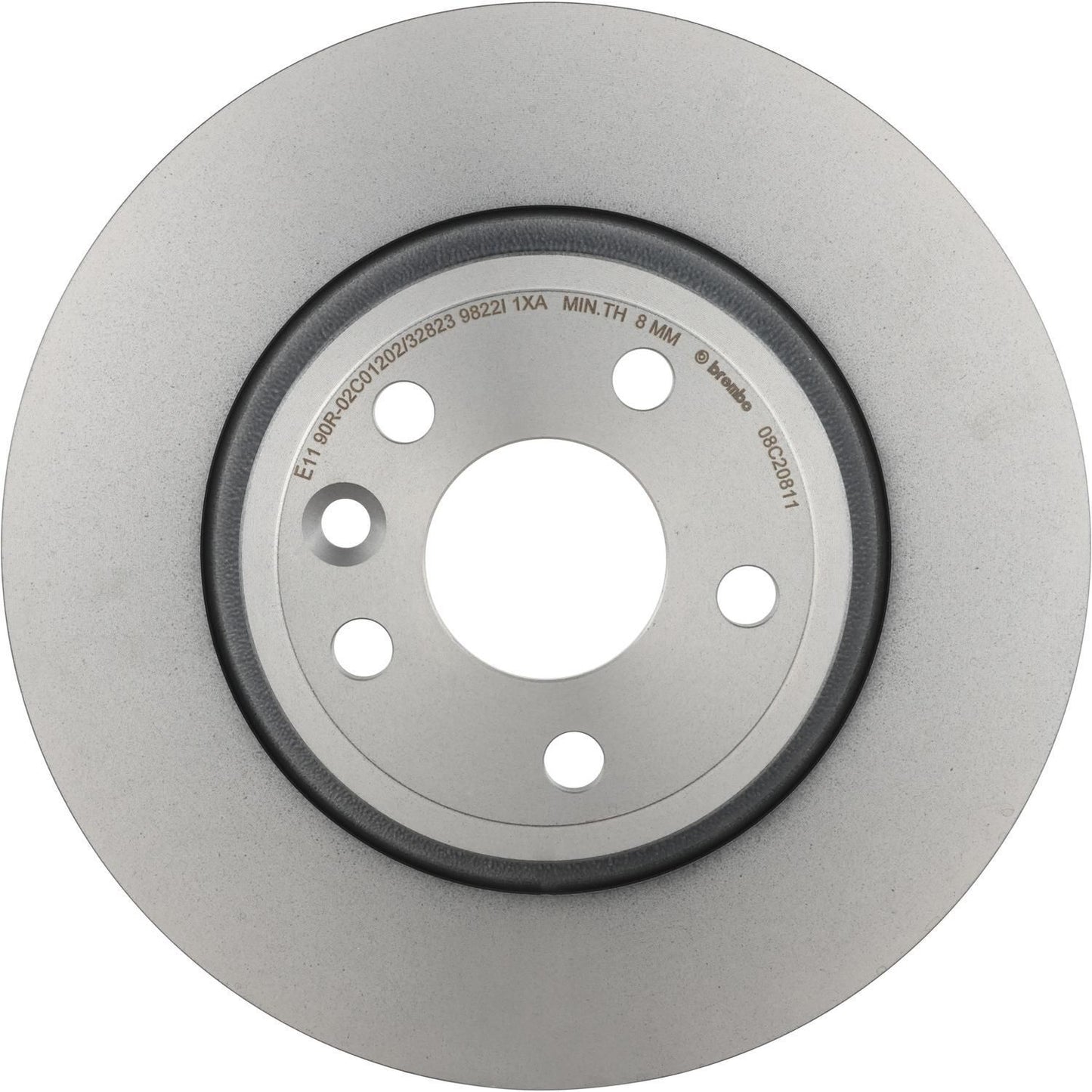 BRE-08.C208.11 - PAR DE DISCOS DE FRENO TRASEROS PARA LAND ROVER DISCOVERY SPORT HSE 2015-2017