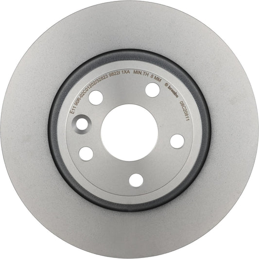 BRE-08.C208.11 - PAR DE DISCOS DE FRENO TRASEROS PARA LAND ROVER DISCOVERY SPORT HSE 2015-2017