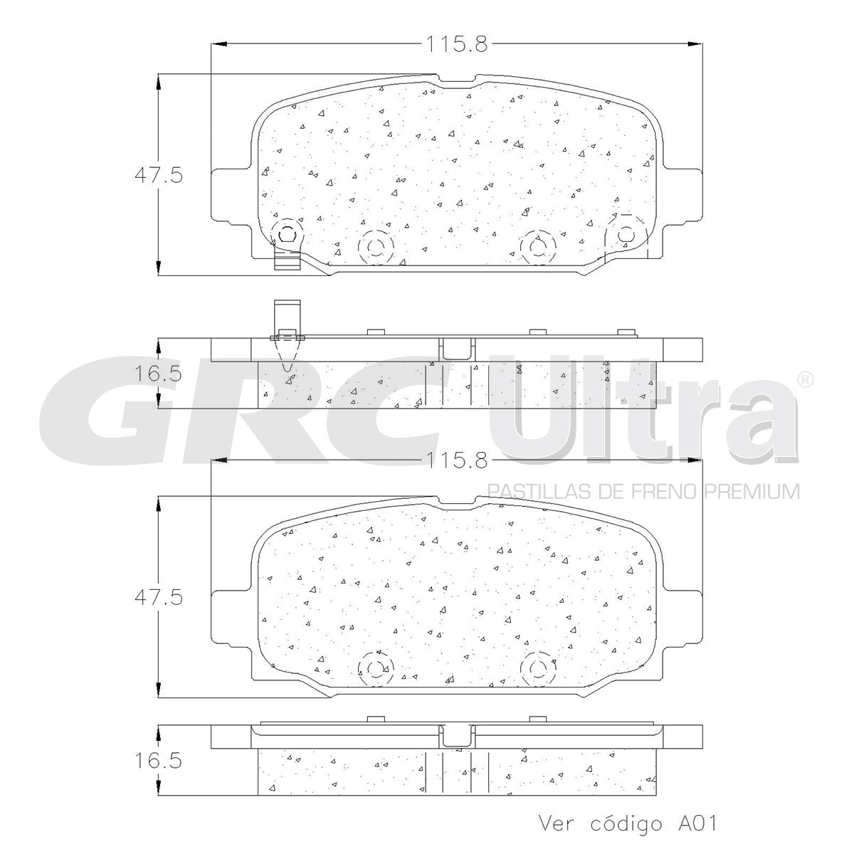 GCD2081 - BALATAS CERAMICAS TRASERAS PARA JEEP COMPASS HIGH ALTITUDE 2022-2022