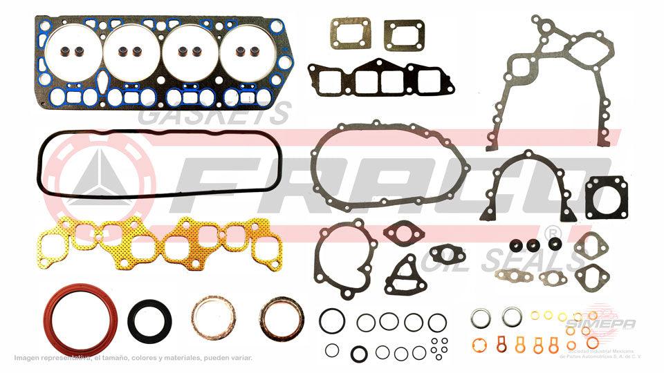 FSX-8040311 - JUEGO DE EMPAQUES PARA TOYOTA VAN L4 2.2 L 8 V. OHC 4YEC 1986-1989