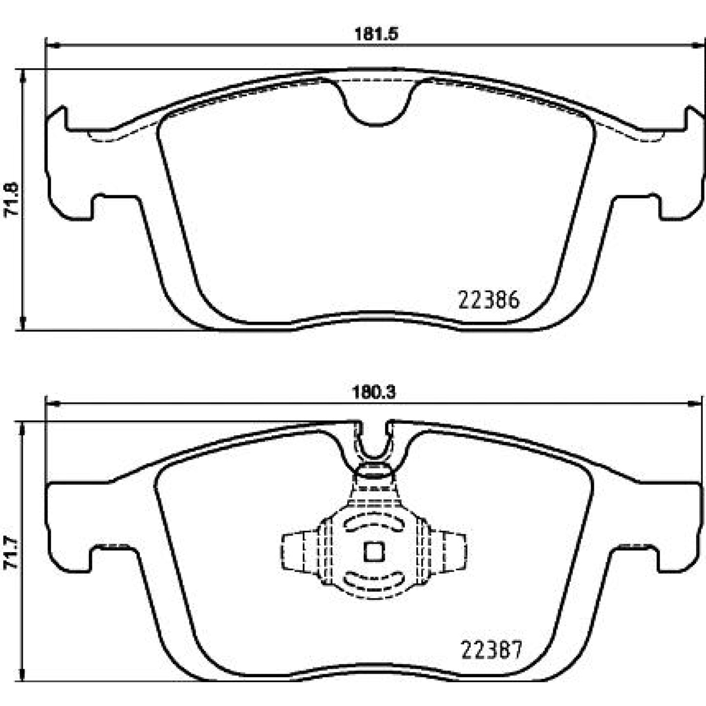 BRE-P86026 - BALATAS DELANTERAS PARA VOLVO XC60 3.2 2010-2015