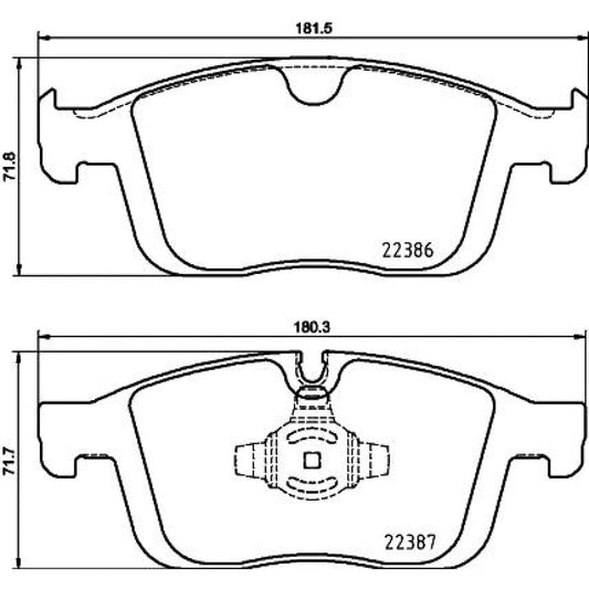 BRE-P86026 - BALATAS DELANTERAS PARA VOLVO XC60 3.2 2010-2015